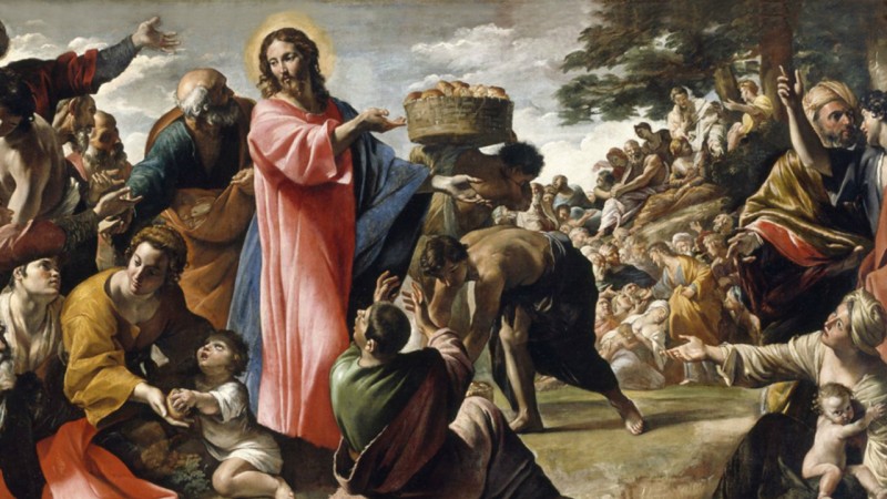 Jesus multiplica os pães